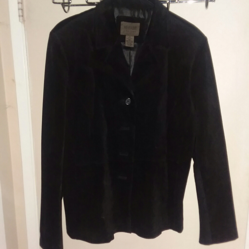 Womens suede leather jacket